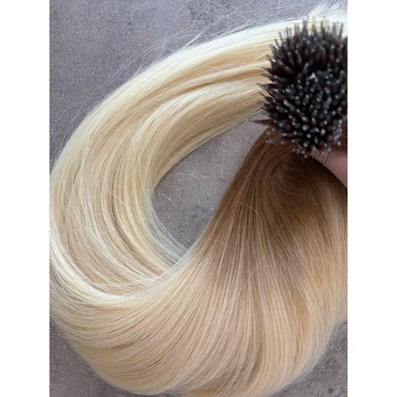 Nano gyűrűre tincsezett ombre 40cm 100% eredeti emberi haj/1gr