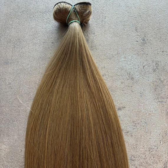 Festett 8-as barna színű tresszelt 100% eredeti emberi haj 75-77cm/1gr