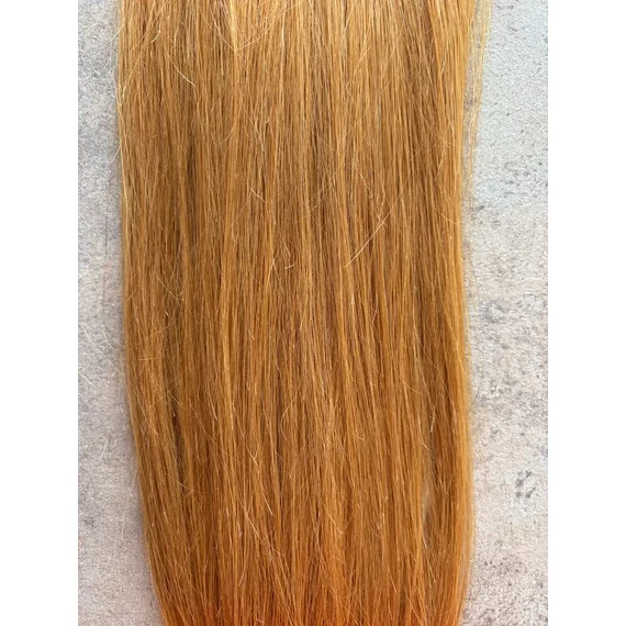 8.3-as színű 100% emberi hajból készült csatos haj kb. 110-115gr, 75-77 cm