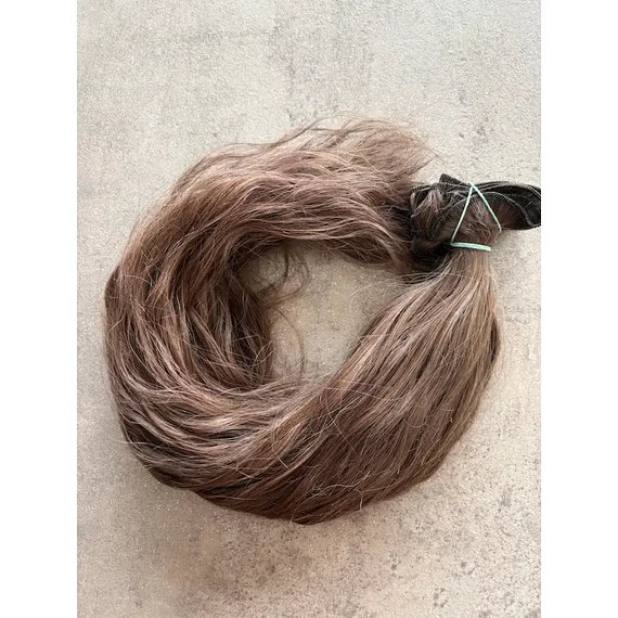 Festett 7-es tresszelt hullámos 50cm 100% eredeti haj/1gr