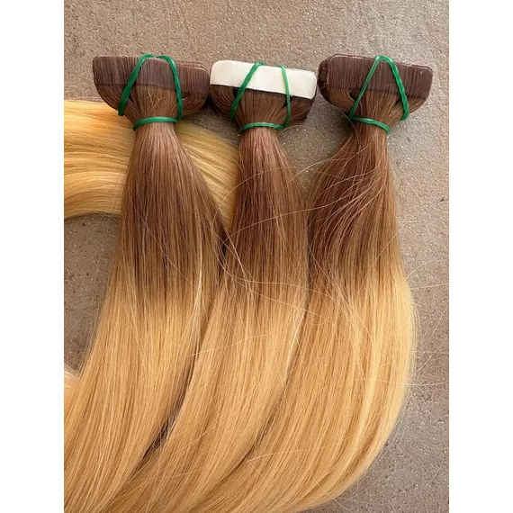 Ombre tape-in (ragasztócsíkos) eredeti haj 50-53cm/1pár (2db)