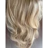 Hamvas bézses hullámos vasalható I. osztályú csatos 50-55cm szintetikus haj (44)