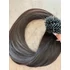 Nano gyűrűre tincsezett natúr 4-5-ös barna vastagszálú 60-65cm 100% eredeti emberi haj/1gr